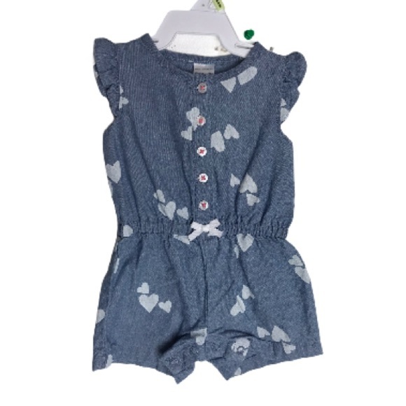 NWT Carter's Romper - Heart Pattern - Picture 7 of 8